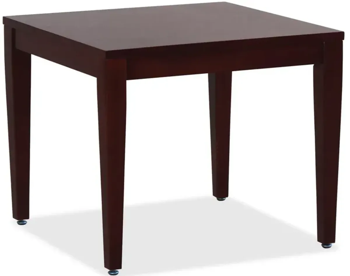 Lorell Solid Wood Corner Table - Square Top - Four Leg Base - 4 Legs - 23.60" Table Top Length x 23.60" Table Top Width - 20" Height x 23.63" Width x 23.63" Depth - Assembly Required - 1 Each