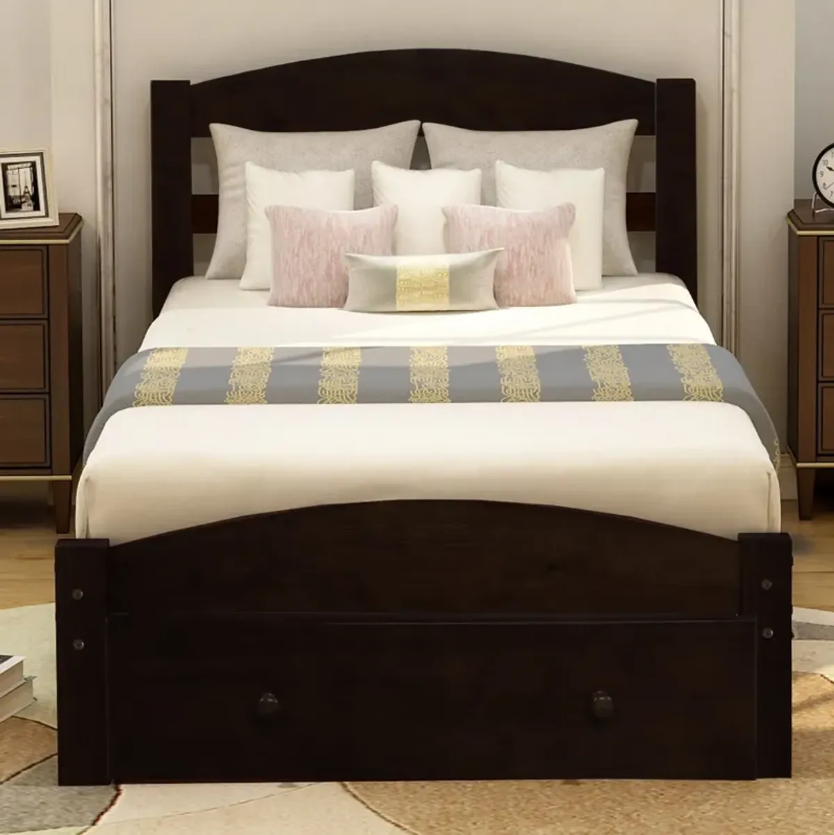 Merax Platform Twin Bed Frame