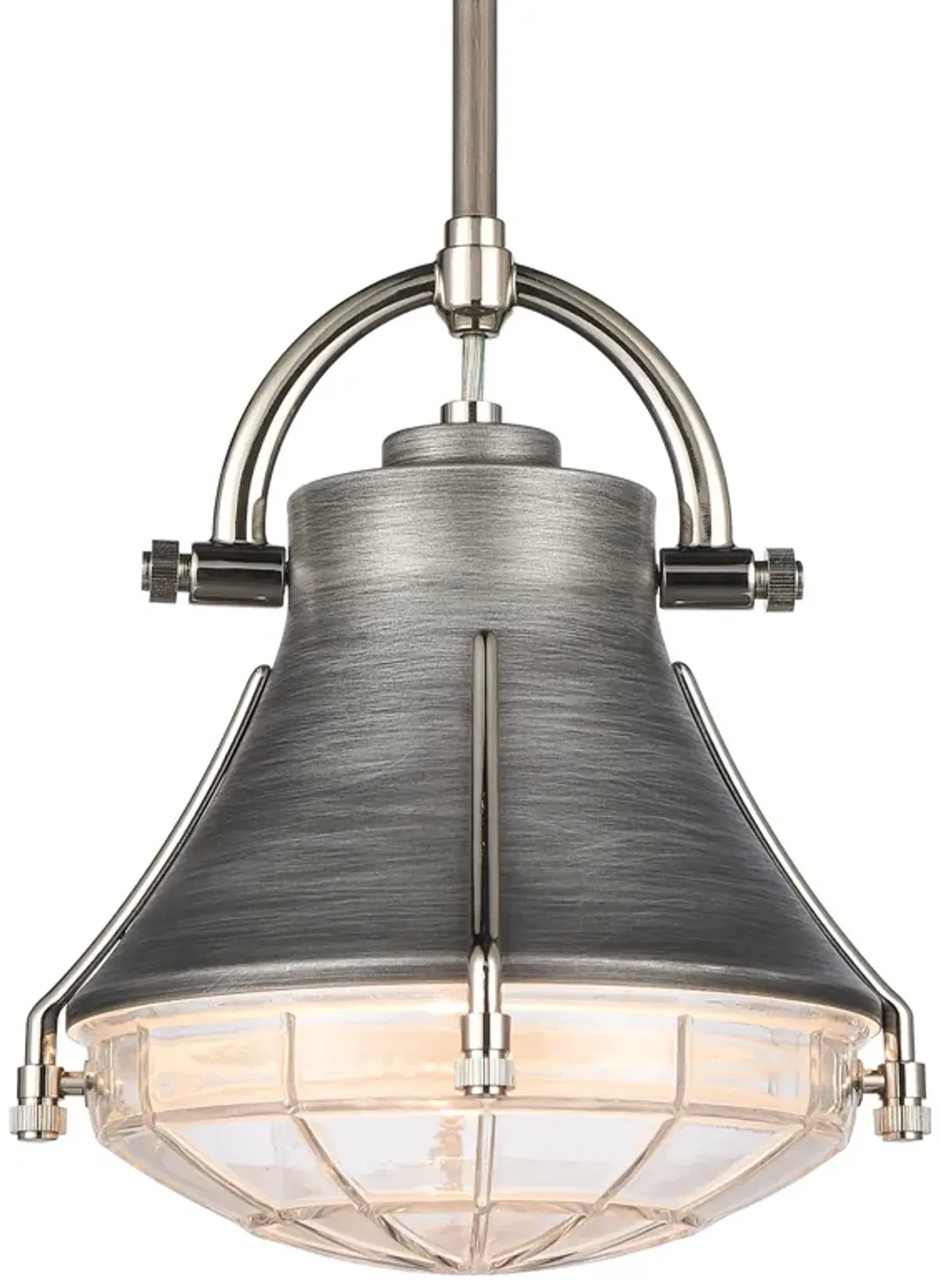 Urbanite 9" wide grey Mini Pendant