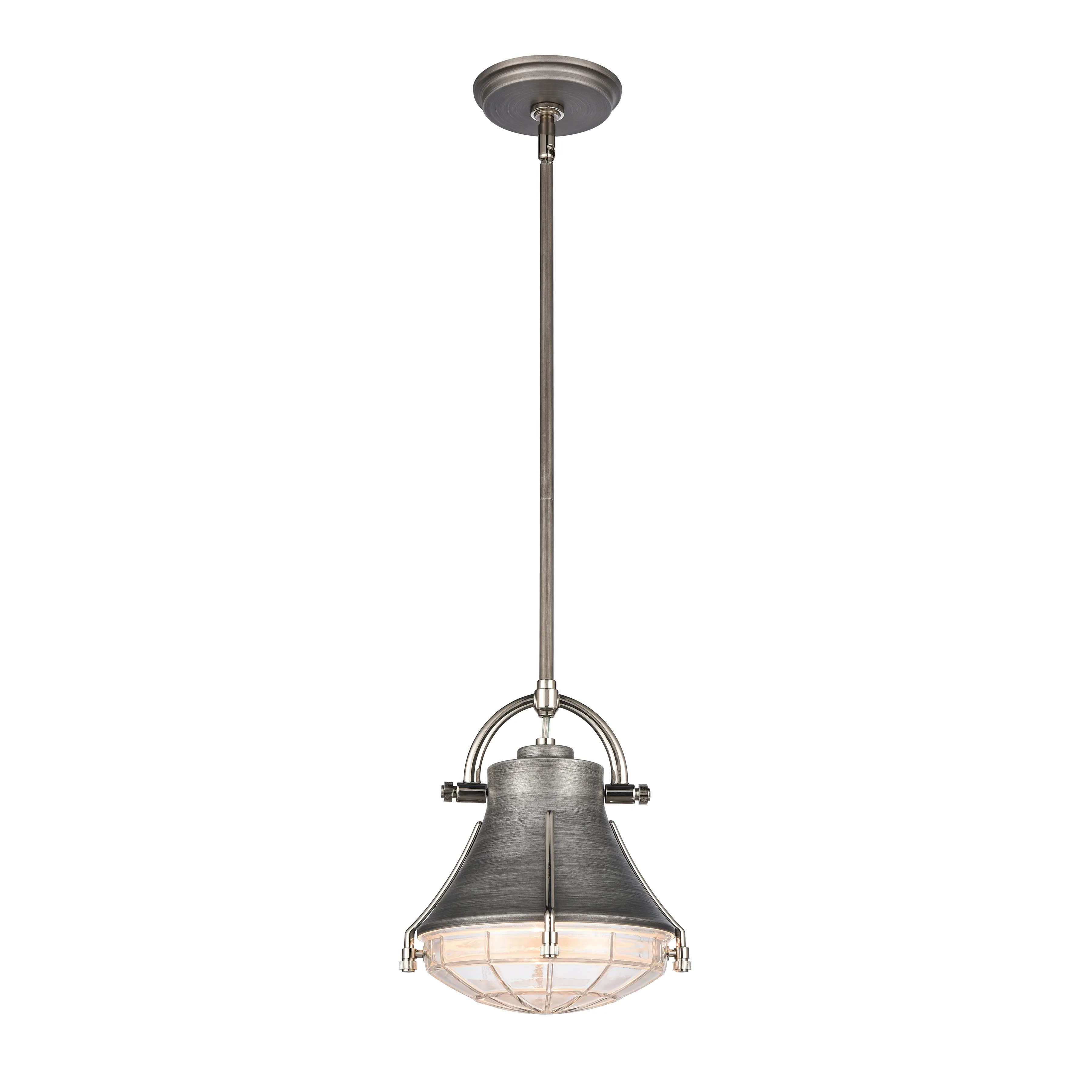 Urbanite 9" wide grey Mini Pendant