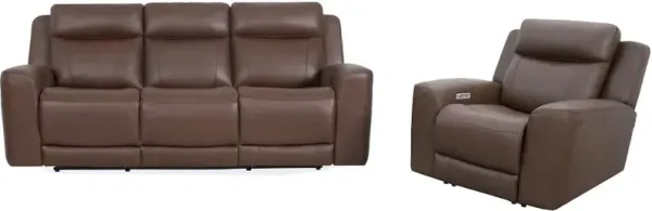 Parker Living Calgary - Autumn Umber Power Reclining Sofa and Recliner