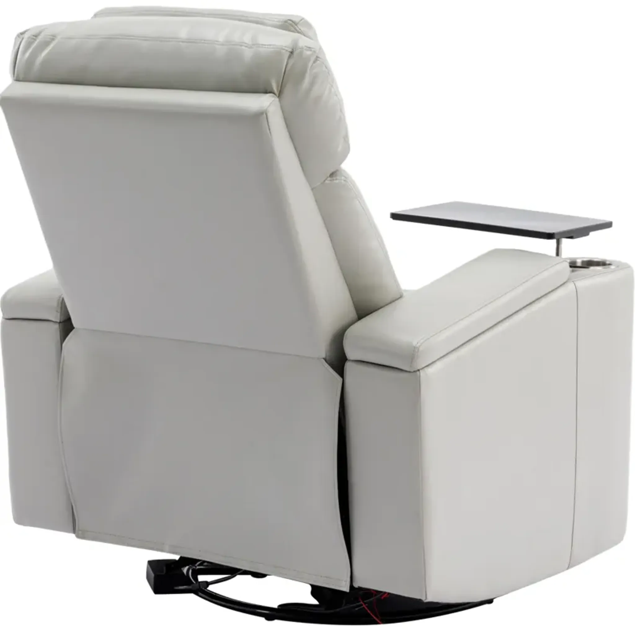 Merax Power Swivel Recliner Chair With Cell Phone Holder Mathis Home ...