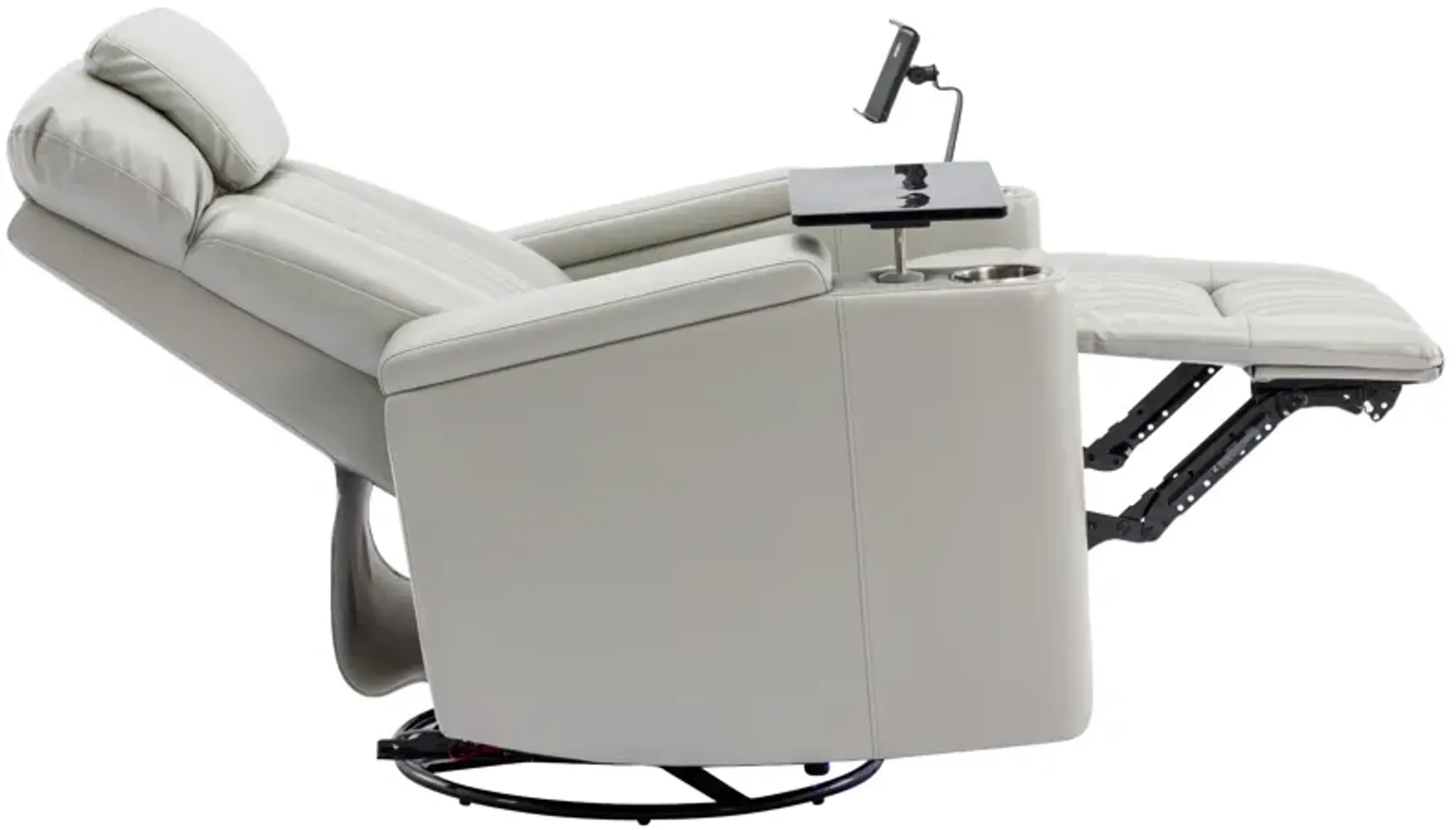Merax Power Swivel Recliner Chair With Cell Phone Holder Mathis Home ...