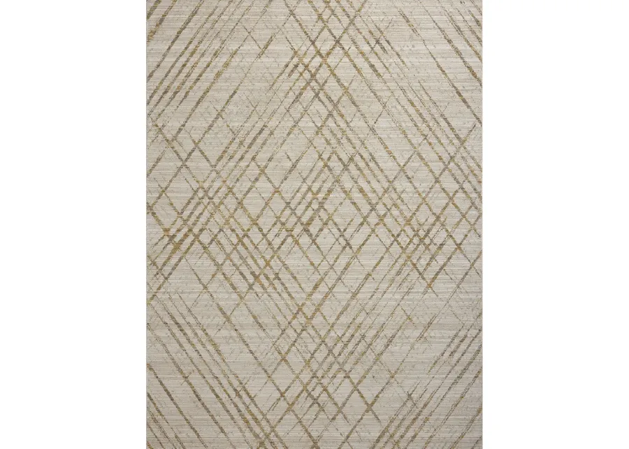 Wade WAE-04 Beige / Gold 2''6" x 14''0" Rug by Loloi II