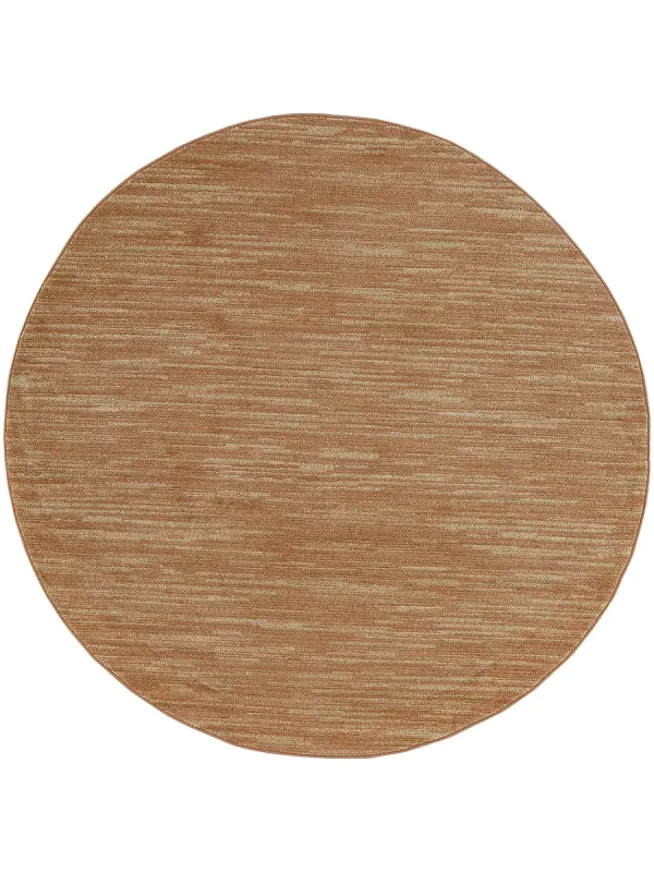 Nourison Essentials NRE01 Rust 8' x Round Rug