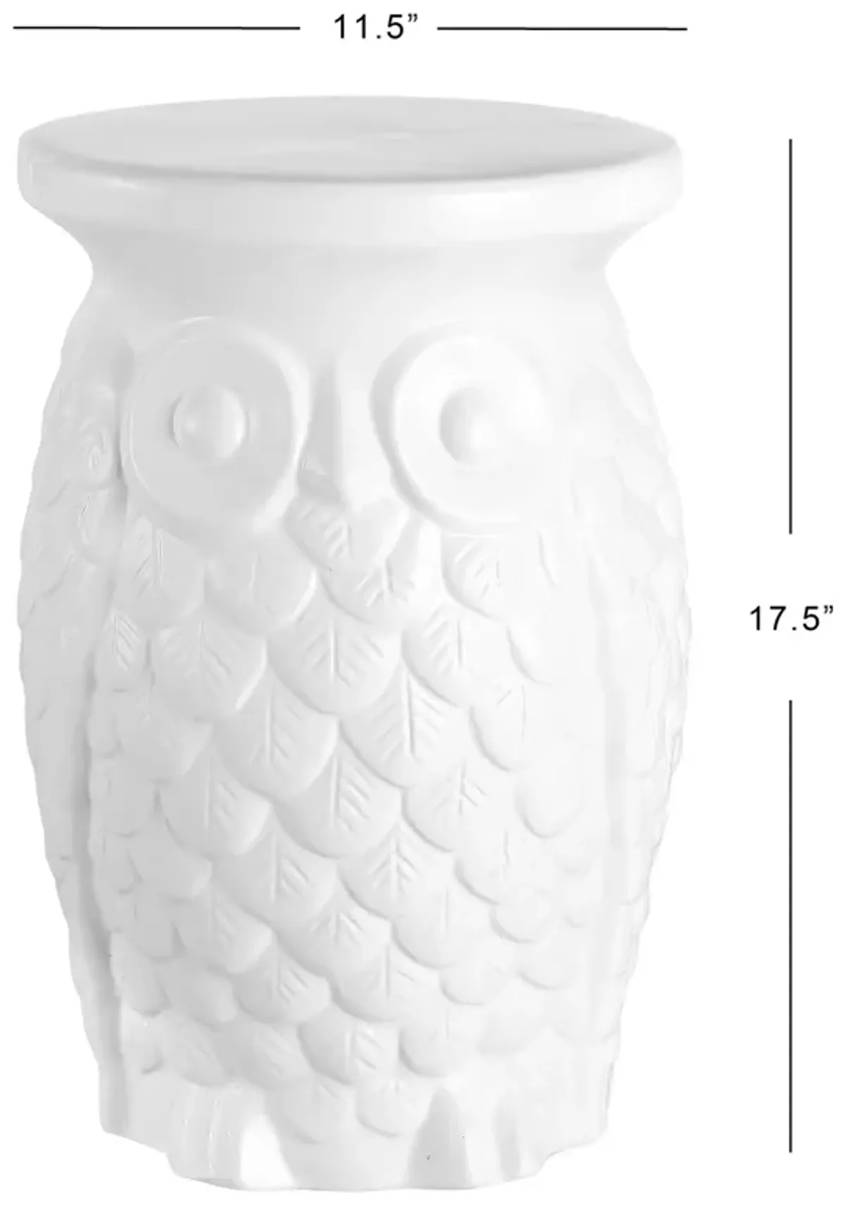 Groovy Owl Ceramic Garden Stool