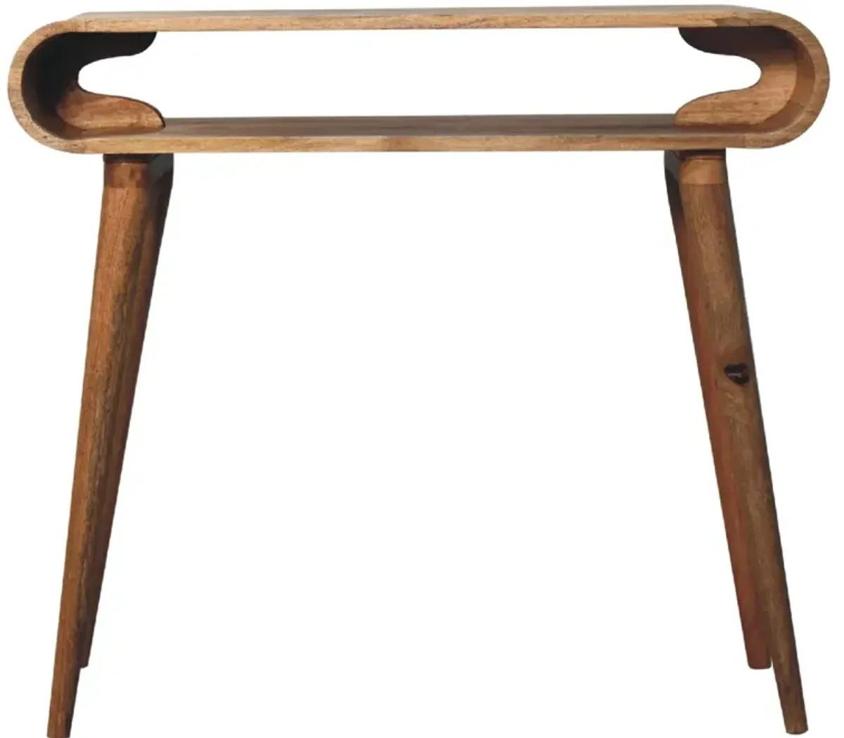 Amaya Chestnut Nordic Style solid wood  Console Table