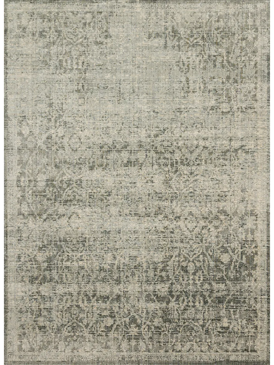 Linnea LIN01 Moss/Ivory 6'7" x 9'2" Rug