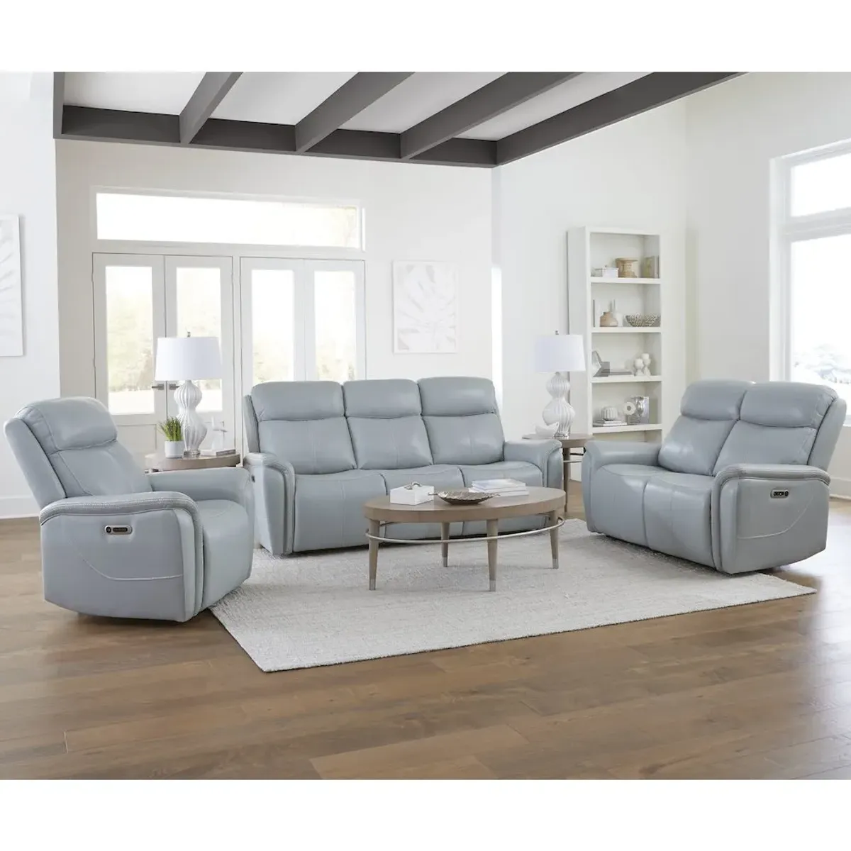 Parker Living Cascade - Seamist Grey Power Recliner
