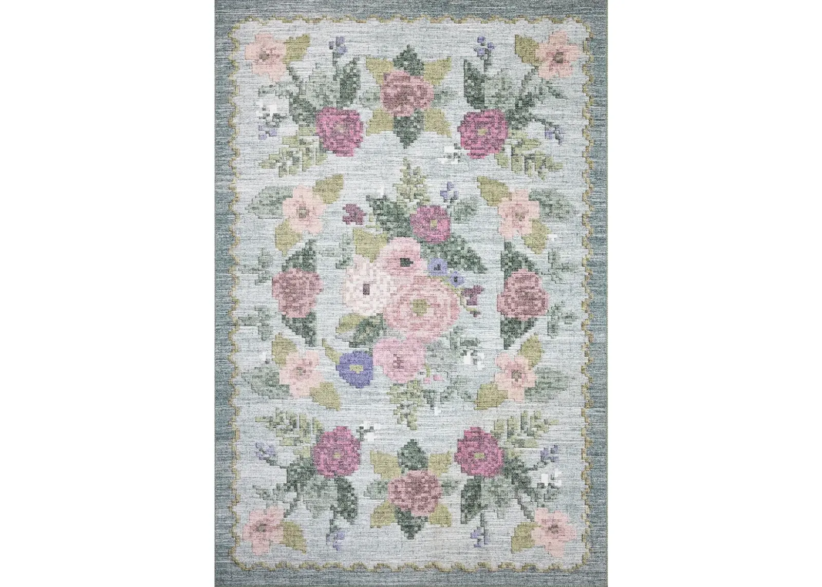 Rosa RSA-02 Sky 7''6" x 9''6" Rug by Rifle Paper Co.