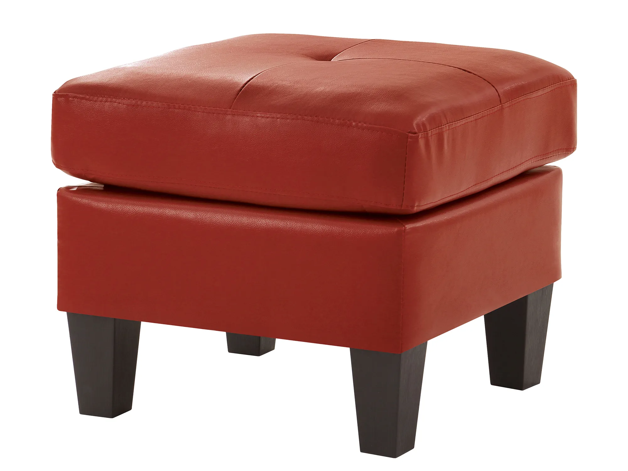 Newbury Faux Leather Upholstered Ottoman