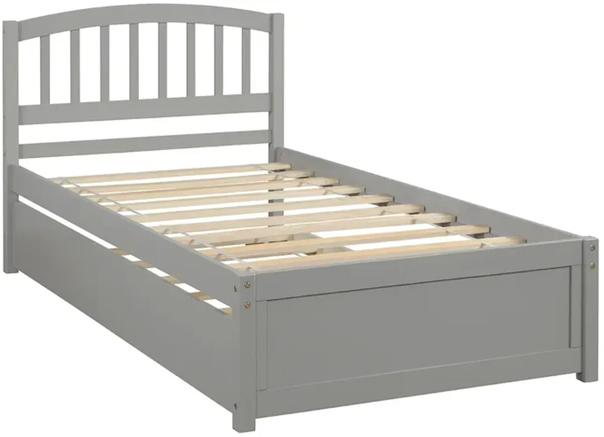 Merax Platform Bed Frame with Trundle