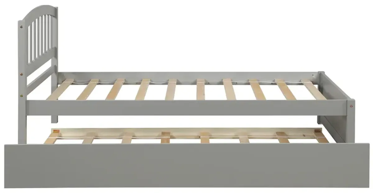 Merax Platform Bed Frame with Trundle