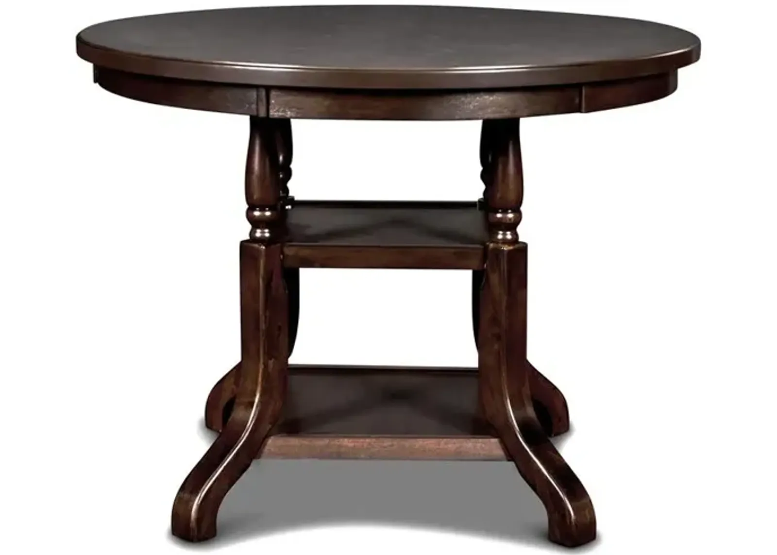 New Classic Furniture Furniture Bixby Solid Wood Counter Dining Table in Espresso