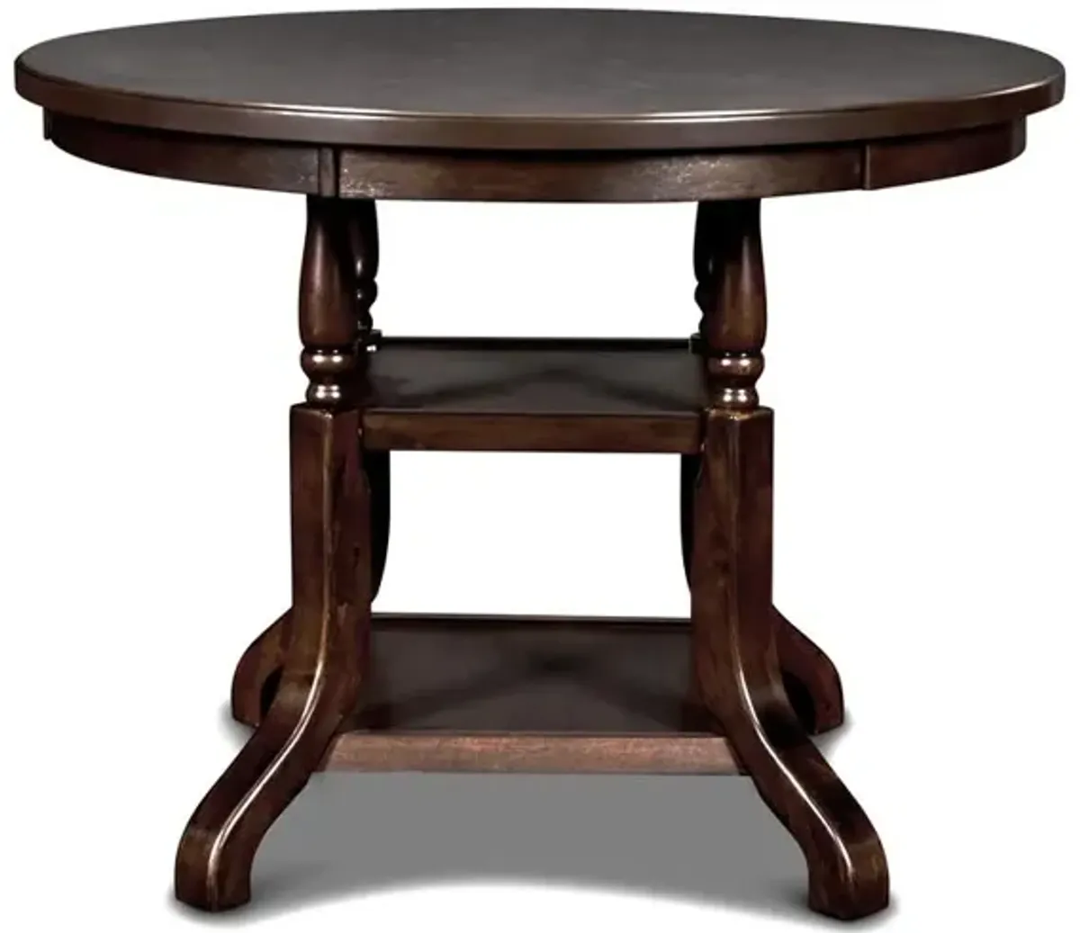 New Classic Furniture Furniture Bixby Solid Wood Counter Dining Table in Espresso