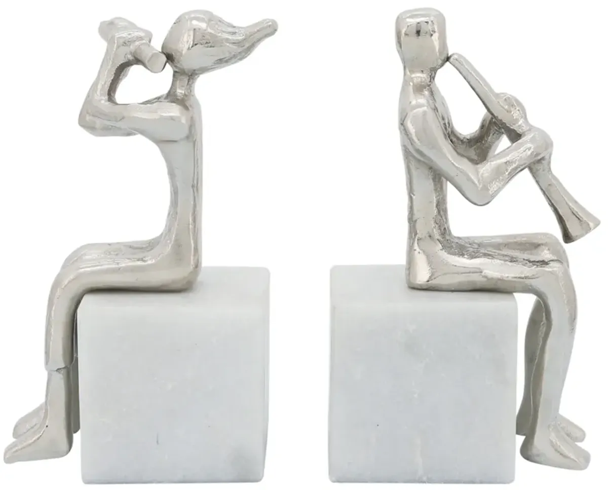 Musicians On Marble Base (Set of 2)