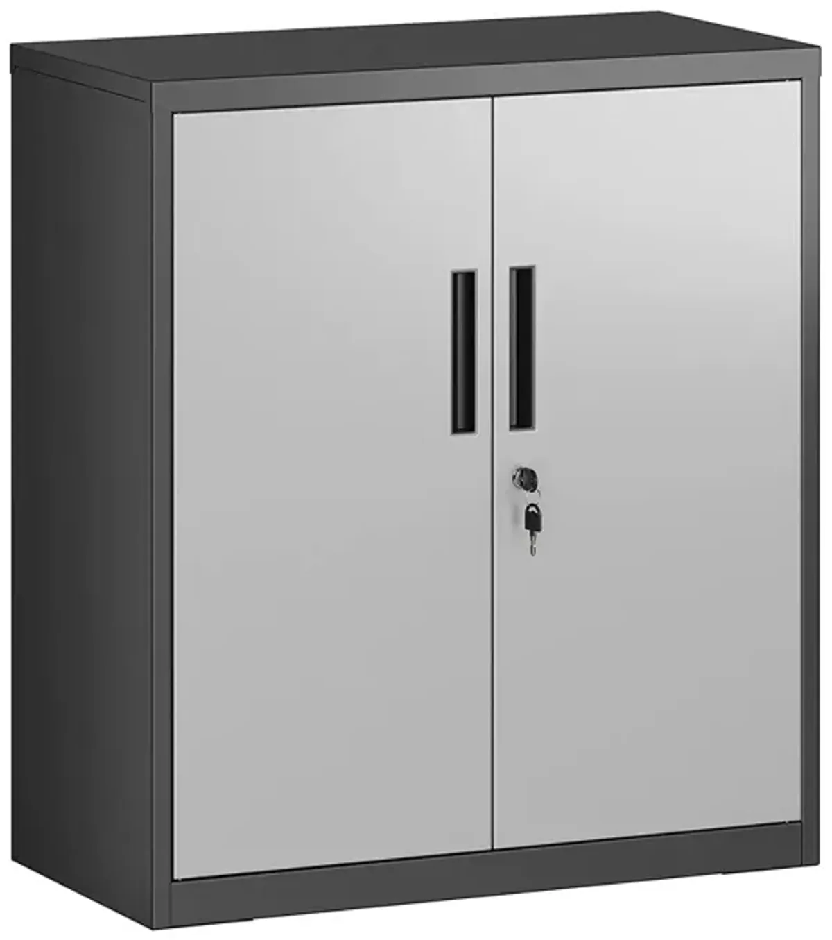 Durable Steel Storage Cabinet Office Cabinet with Shelves and Double Doors