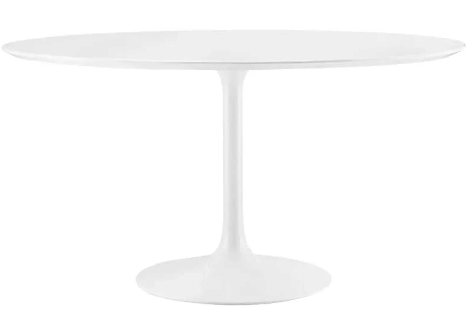 Modway - Lippa 54" Round Wood Top Dining Table White