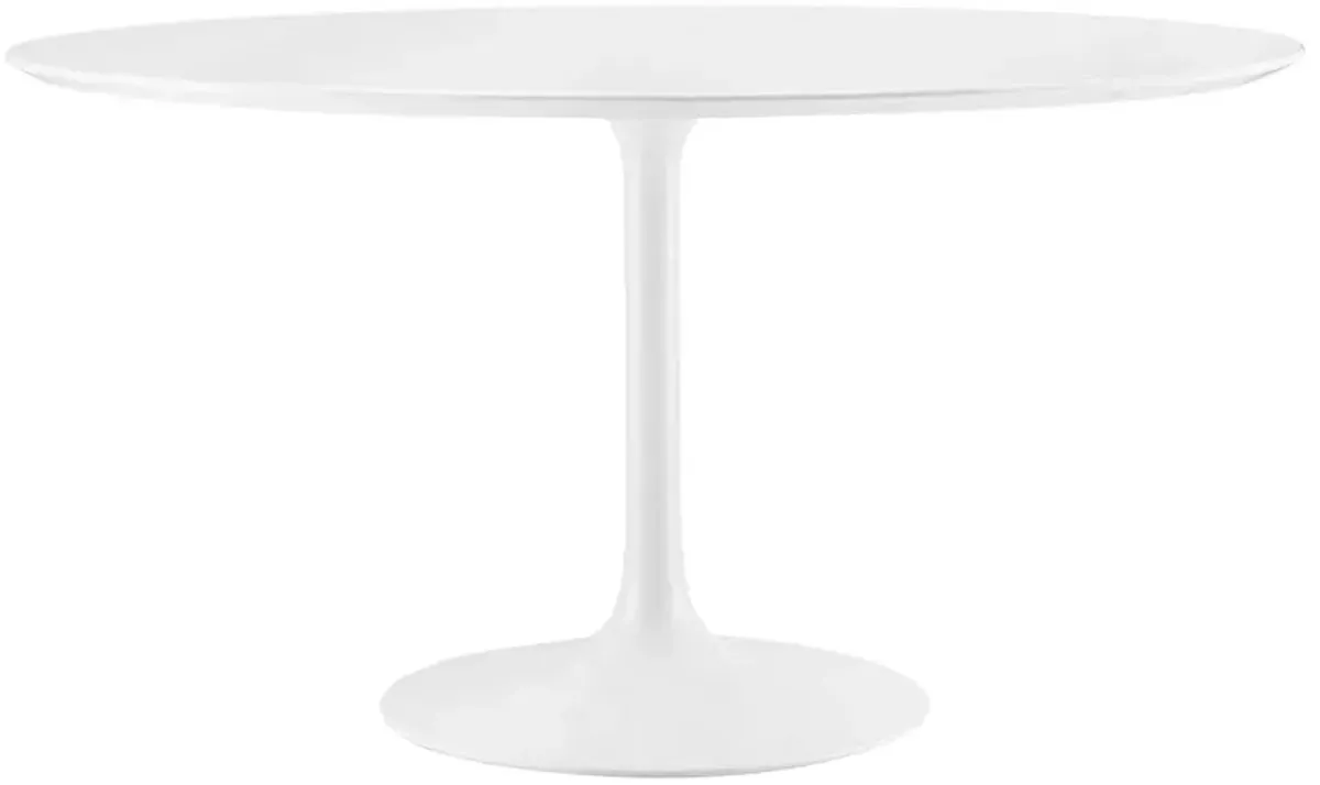 Modway - Lippa 54" Round Wood Top Dining Table White