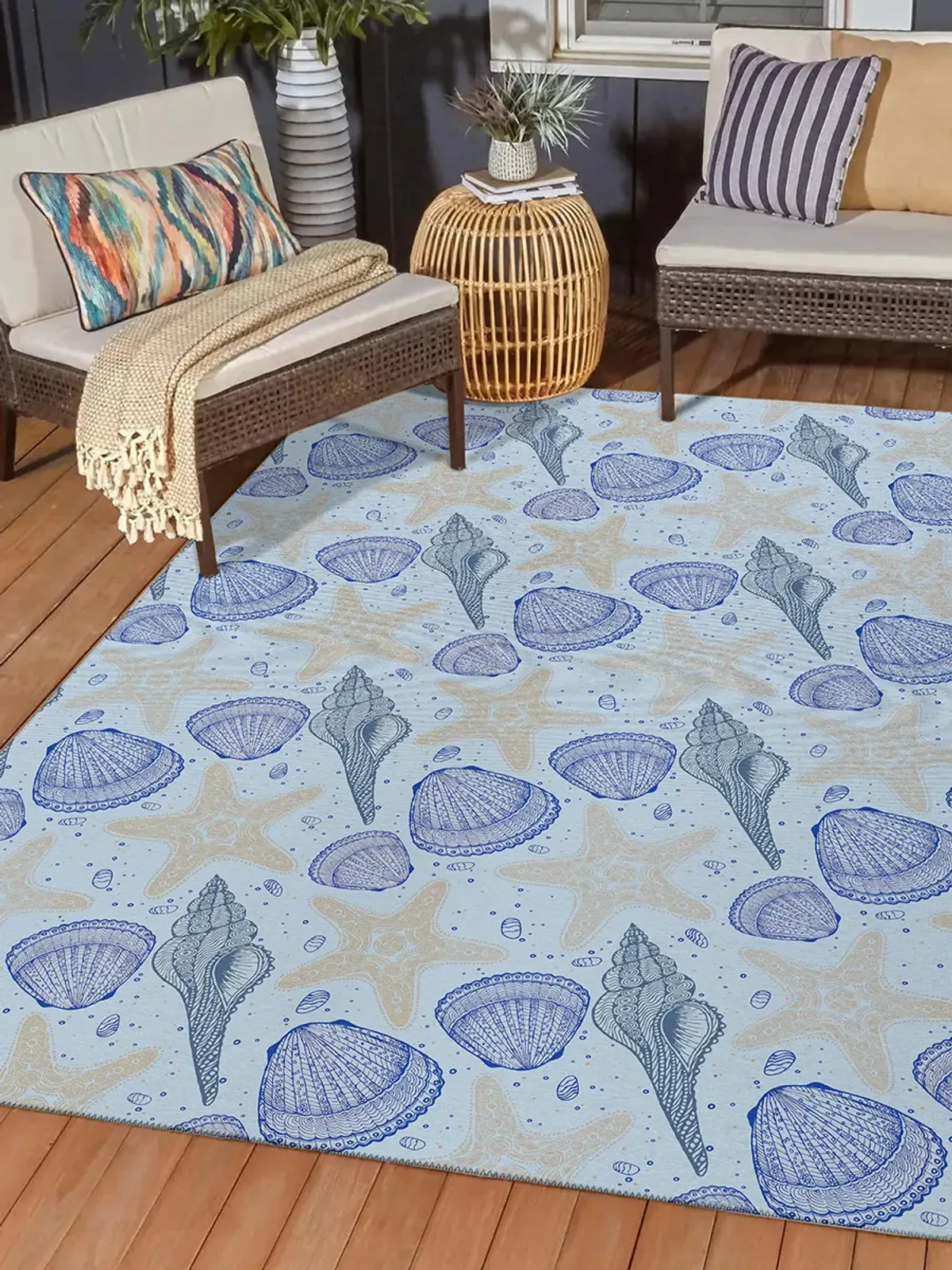 Seabreeze SZ4 Sky 5' x 7'6" Rug