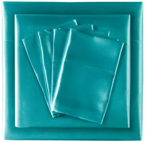 Gracie Mills Coralie 6-Piece Wrinkle-free Satin Sheet Set