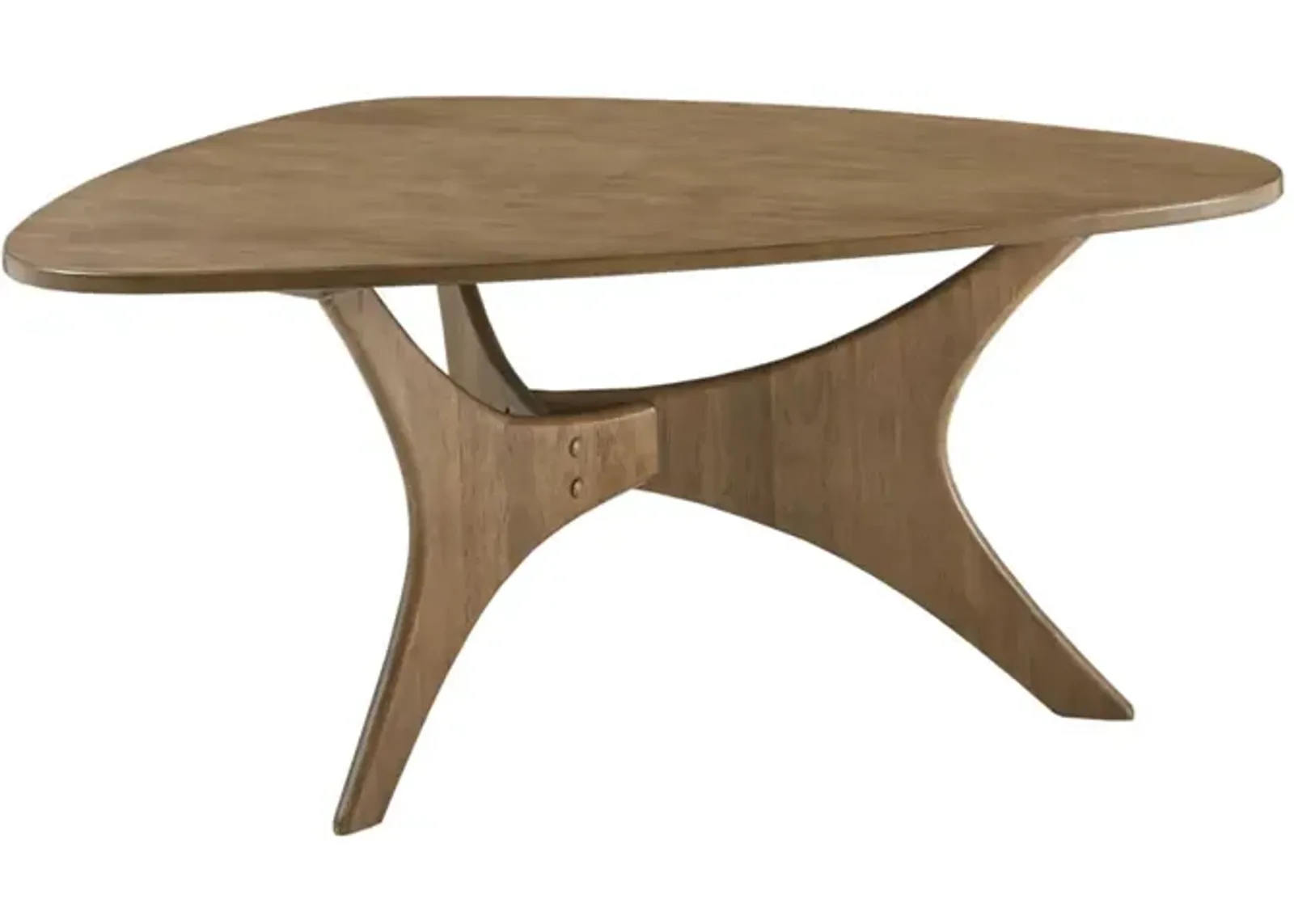 Gracie Mills Ainsley Triangle Wood Coffee Table