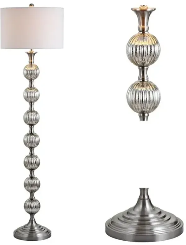 Oslo Glass/Metal LED Floor Lamp