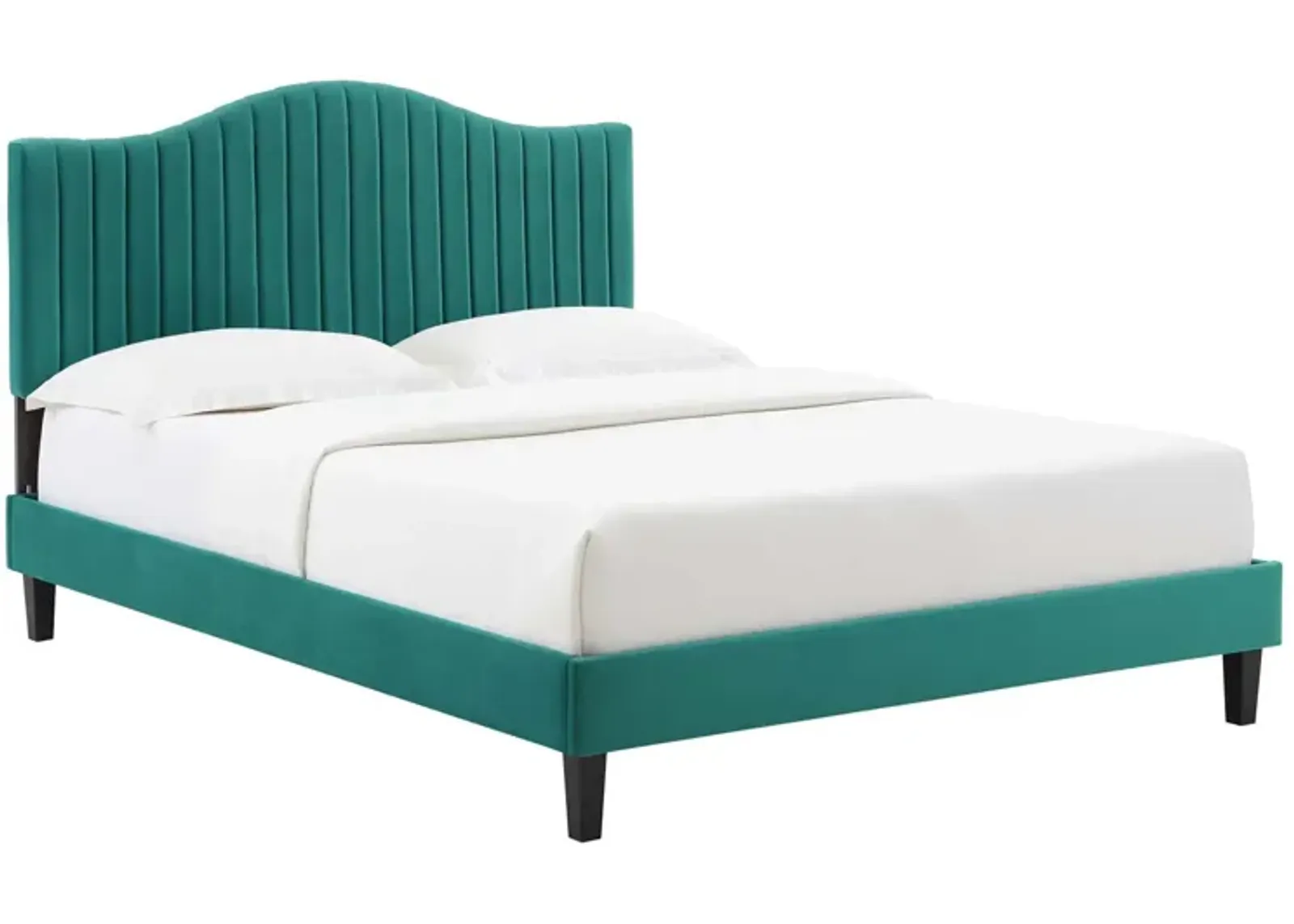 Modway - Juniper Channel Tufted Performance Velvet Twin Platform Bed