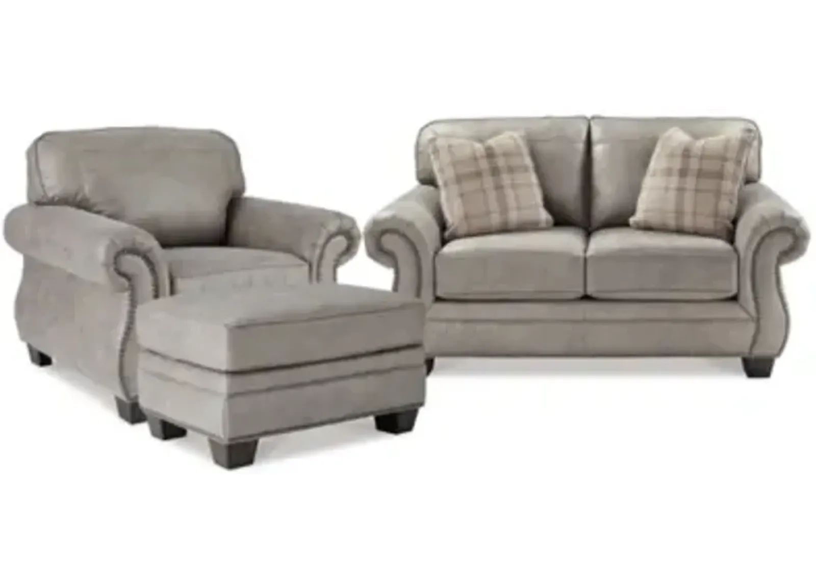 Olsberg Loveseat, Chair, and Ottoman