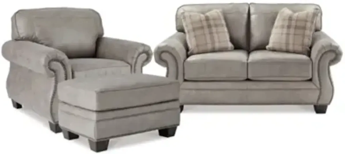 Olsberg Loveseat, Chair, and Ottoman