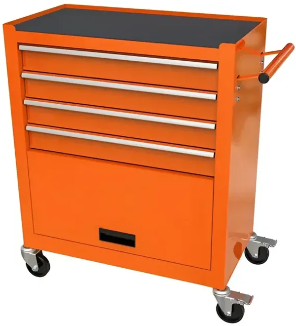 4-Drawer Rolling Tool Cart with Wheels Mobile Storage Organizer for Garage & Workshop