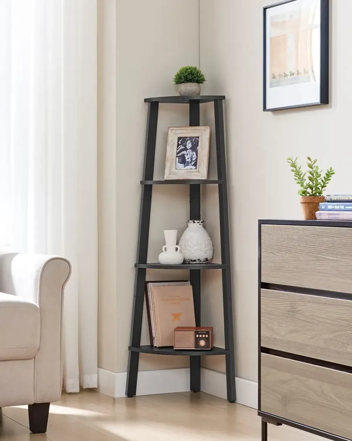 Corner Shelf for Space-Saving Storage and Stylish Display