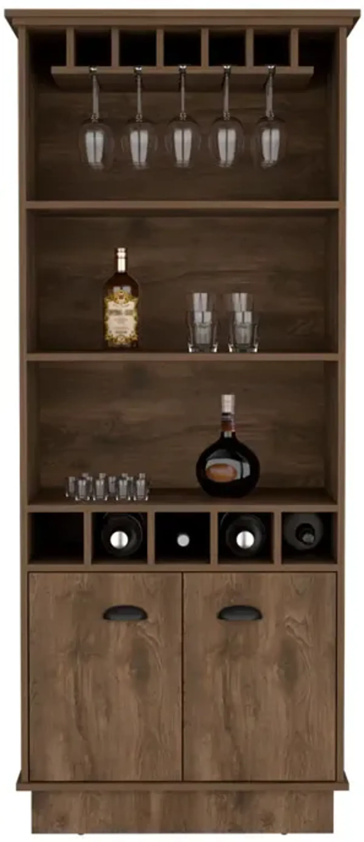 Bar Cabinet Taholah, Living Room, Dark Brown