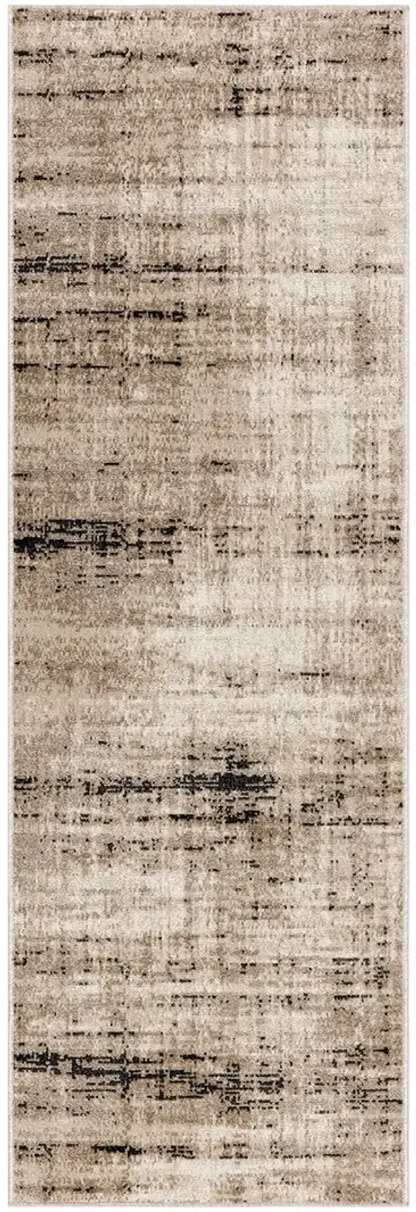 Washable Decor WSD08 Ivory/Mocha 2' x 6' Rug