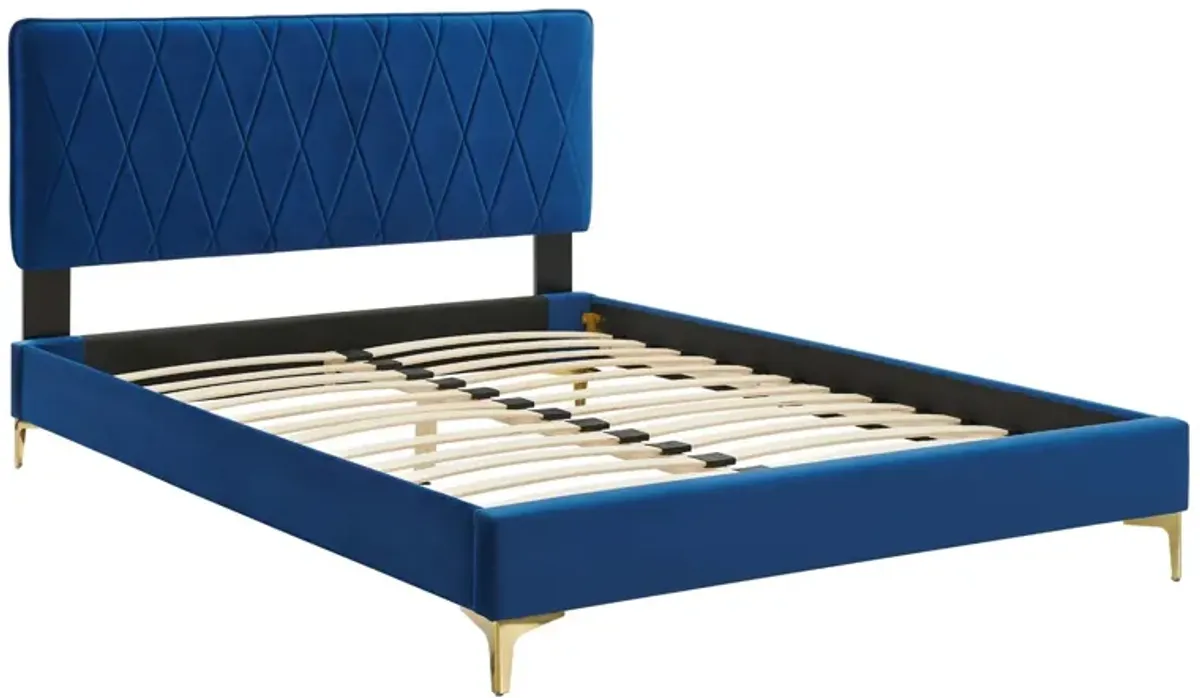 Modway - Phillipa Performance Velvet King Platform Bed