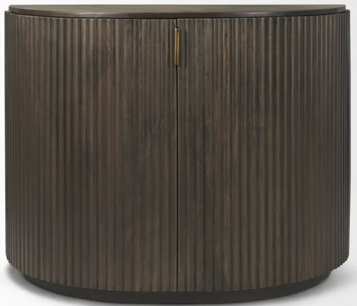 Terra Dark Brown Accent Cabinet