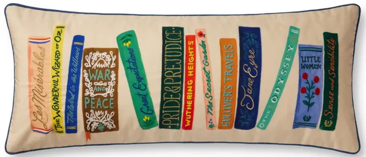 BOOK Club Prp0043 Cream 13''x35'' Down Pillow