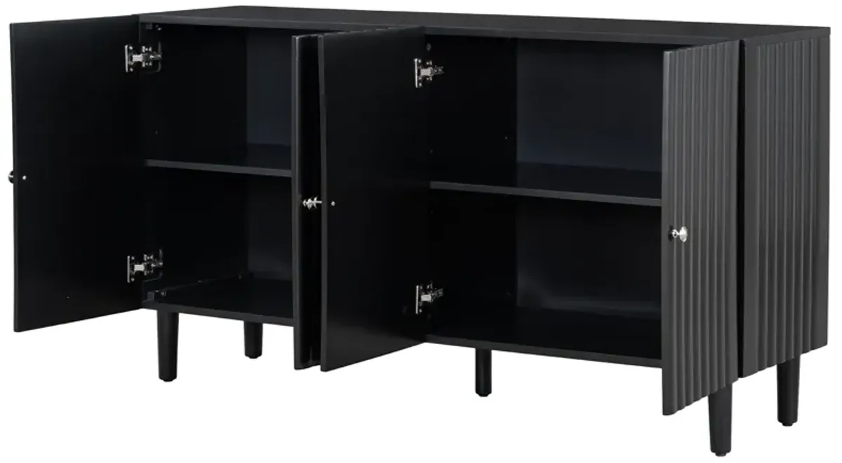 Merax Sideboard Storage Cabinet with 4 Doors