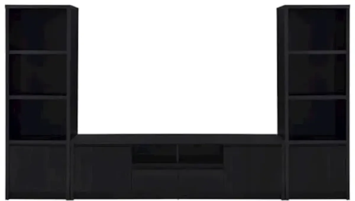 Coaster Co. of America Winfield 3-piece Entertainment Center 78-inch TV Stand Black