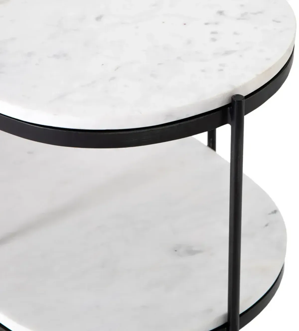Felix Oval Nightstand in Hammered Grey