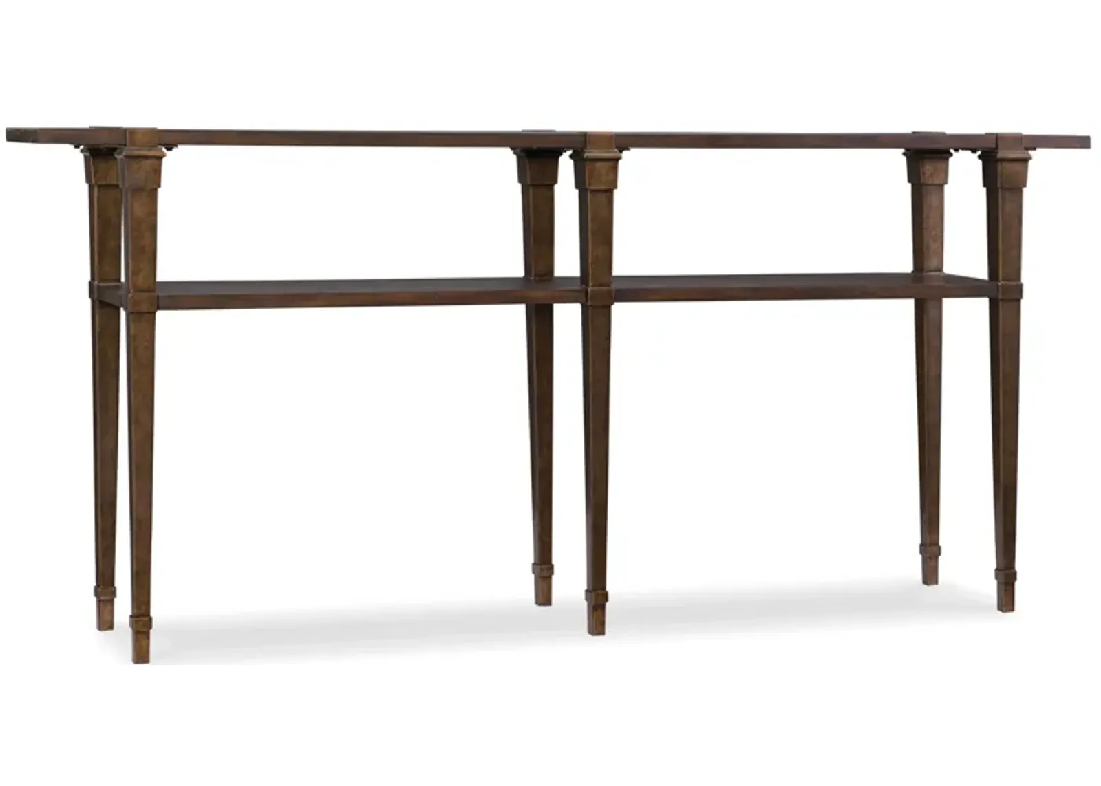 Skinny Console Table in Dark Wood