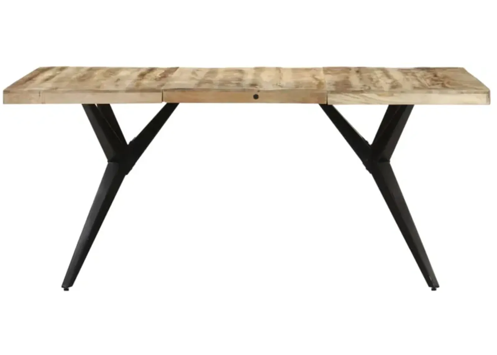 vidaXL Dining Table 63"x31.5"x29.9" Rough Mango Wood