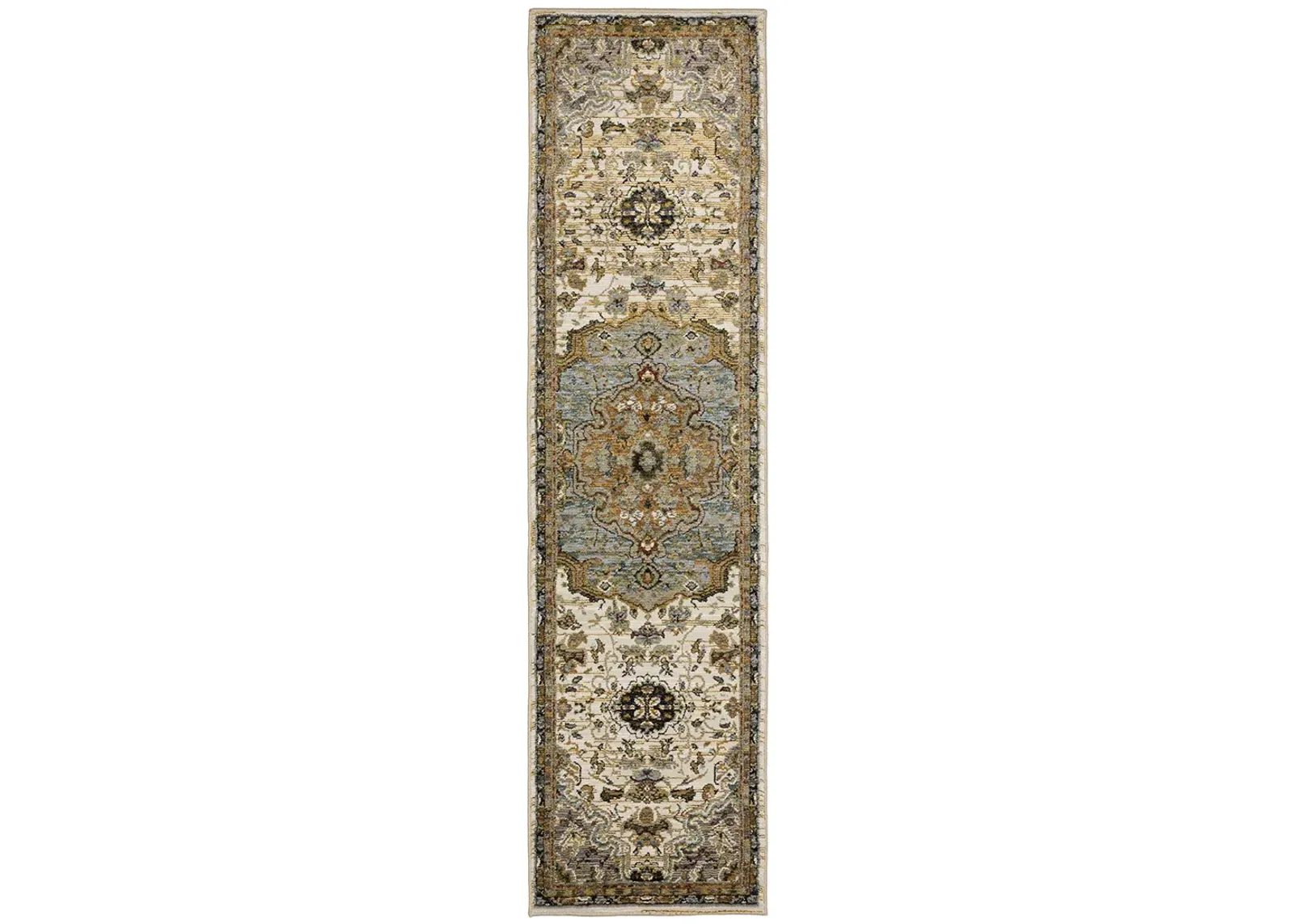 Andorra 2'6" x 12' Ivory Rug