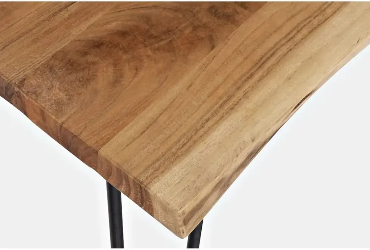 Jofran Nature's Edge Solid Acacia 79 Modern Live Edge Dining Table