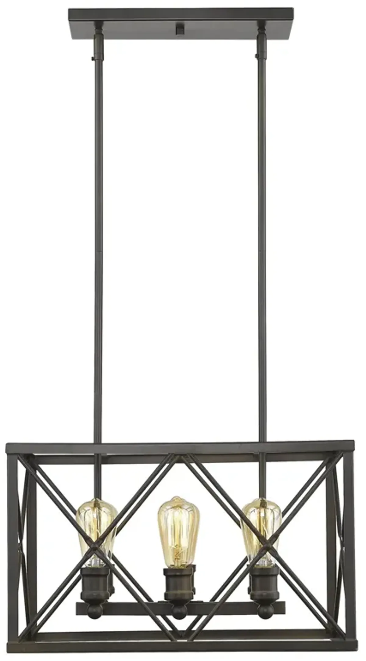 Hivvago Brooklyn 6-Light Oil-Rubbed Bronze Pendant