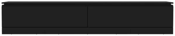 FUFU&GAGA Modern Adjustable TV Stand with Storage Drawers and Open Shelf, (63"-93.7" W x 15.3" D x 11.8" H),Black