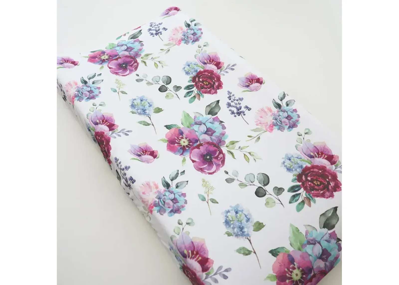 Baby Changing Pad Cover - Blue Floral