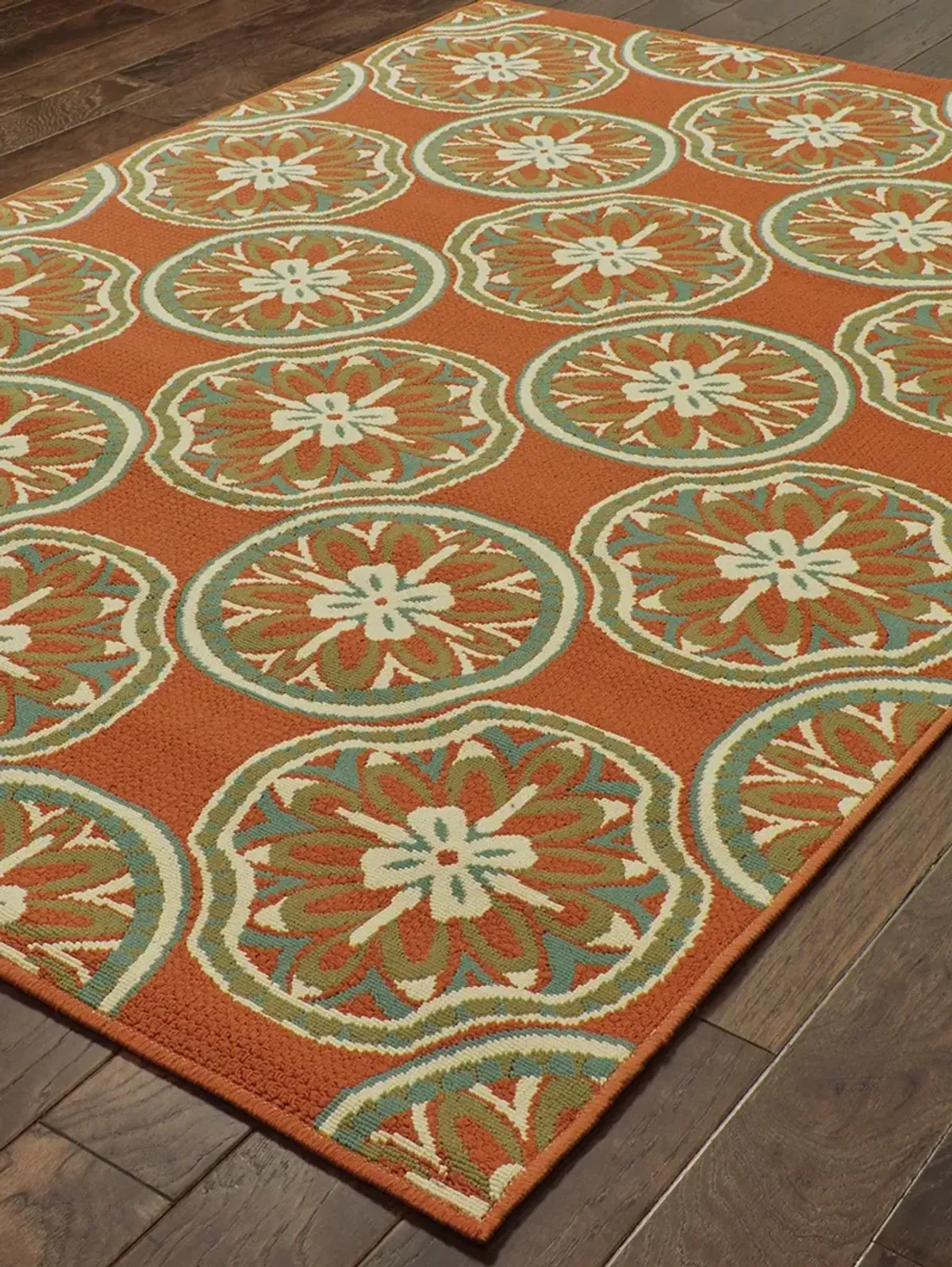 Montego 3'7" x 5'6" Rust Rug