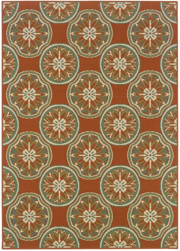 Montego 3'7" x 5'6" Rust Rug