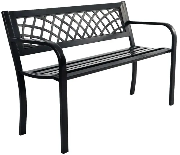 Bench Deck with Steel Frame for outdoor